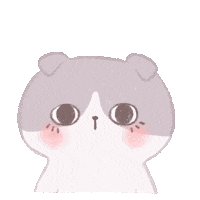 Suspicious Cat Sticker by TiffanyHuynhArt