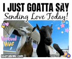 Goats Sending Love GIF by Goatta Be Me Goats! Adventures of Pumpkin, Cookie and Java!
