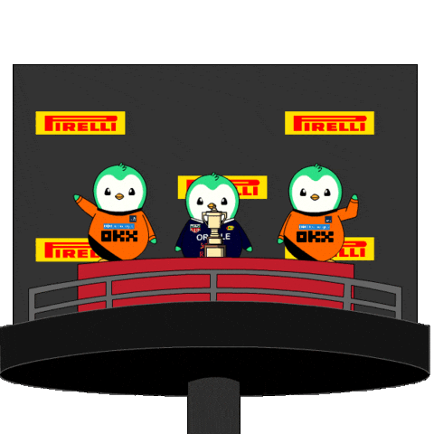 Penguin F1 Sticker by Abster