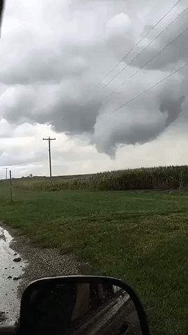Funnel Cloud Spotted in Richland, Michigan