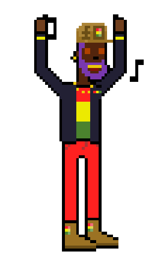 Lee Perry Happy Dance Sticker by cryptorastas