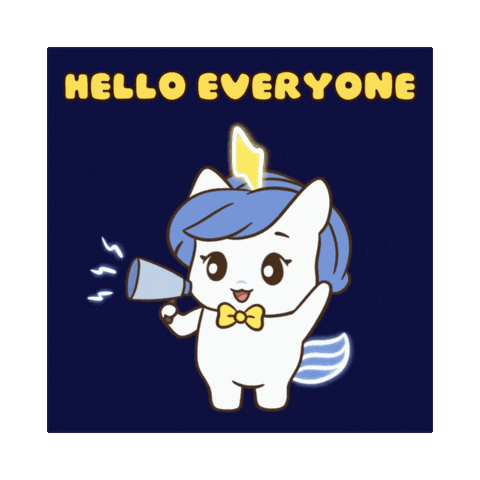 Good To See You Bu Sticker by Brave Unicorn