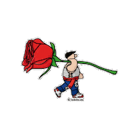 Txikito amor rosa regalo enamorado Sticker