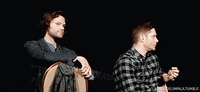 aborddelimpala pictures jensen ackles jared padalecki fanboy GIF