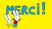 Merci Beaucoup GIF by Simon Super Rabbit