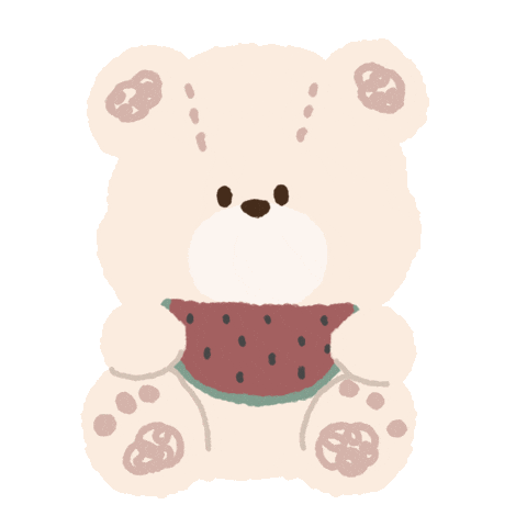Summer Bear Sticker