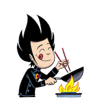 MianFanAsianFusionfood chef wok mianfan mian fan Sticker