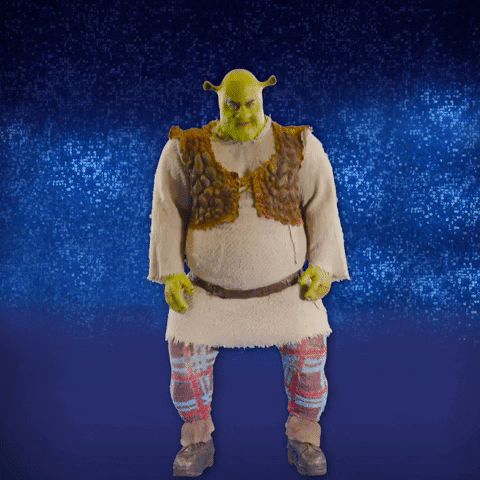 ShrekMusicalAU giphyupload scary fear shrek GIF