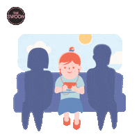 Watching On The Go Sticker by The Swoon