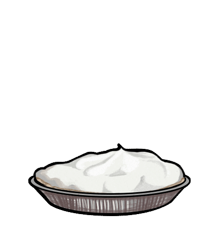 Whipped Cream Face Sticker by BasketsFX