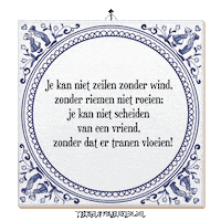 Wind Spreuk Sticker by Tegelspreuken.nl