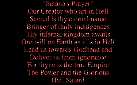 satan prayer GIF