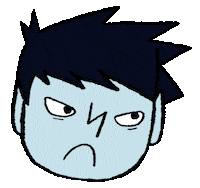 Angry Illustration Sticker