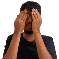 Shocked Hidden Face Sticker