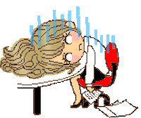 ashleyramon tired gyaru overworked Sticker
