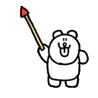 Illustration Bear Sticker by 福留茜