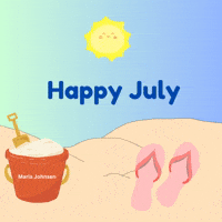 July 1 Beach GIF by Maria Johnsen