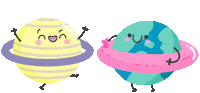 Space Earth Sticker
