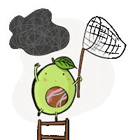 Avocado Toast Hello Sticker