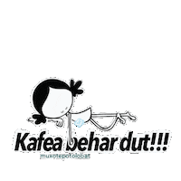 Cafe Euskera Sticker by Muxotepotolobat