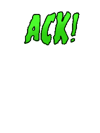 Tim Burton Ack Sticker