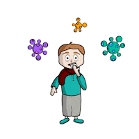 apothekerLAV viral virus heiss influenza Sticker