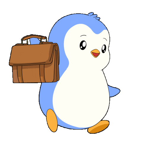 Happy Lets Go Sticker by Pudgy Penguins