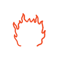 Fire Fist Sticker by NULLKOMMASIEBENPROZENT