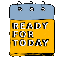 Lets Get Ready Today Sticker by Reiseausschnitte