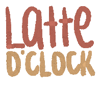 Ayebsye coffee latte ayebsye latte oclock Sticker