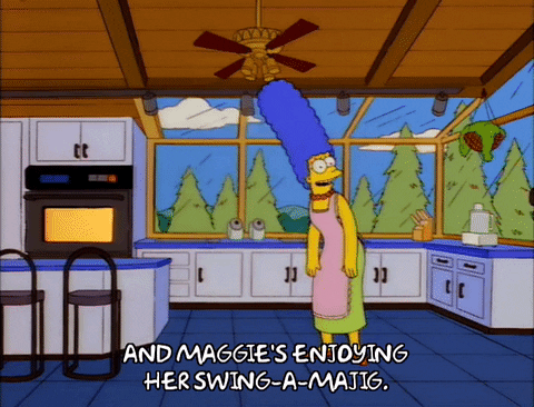 marge simpson housework GIF