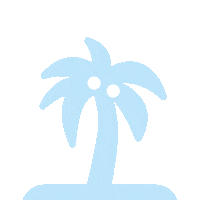 Palm Coconut Sticker by Čedok