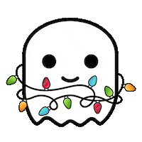 ghostdemocracy christmas holiday xmas ghost Sticker
