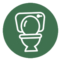 Toilet Stool Sticker by Chronisch Glücklich