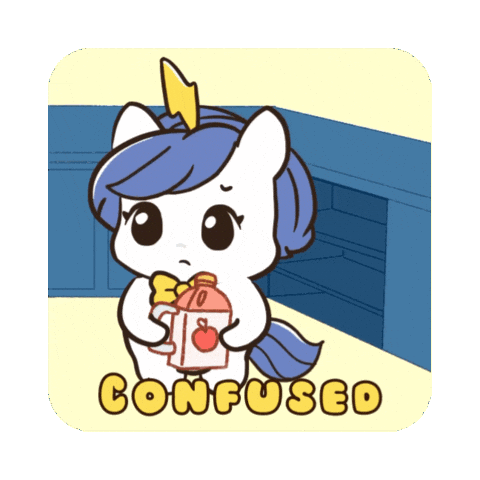 Confused No Idea Sticker by Brave Unicorn