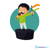 Independence Day India Sticker by Creative Hatti