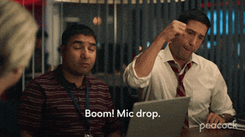 David Schwimmer Mic Drop GIF by PeacockTV