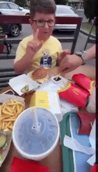 G Eating GIF