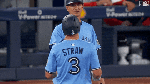 Major League Baseball Fist Bump GIF by Toronto Blue Jays