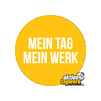 aktiontagwerk aktion-tagwerk aktiontagwerk deineinsatzzeigtwirkung schülerinnen Sticker