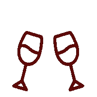 Cheers Wine Sticker by Divvino