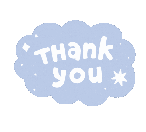 Happy Thank U Sticker by Nina Spicy