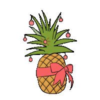 Lights Pineapple Sticker