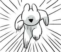 Rabbit うさぎ Sticker by すこぶる動くウサギ