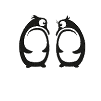 Penguin Love Sticker by Lordpenguindesign