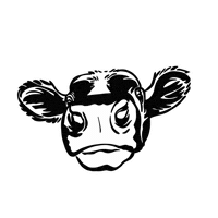 Cow Sticker