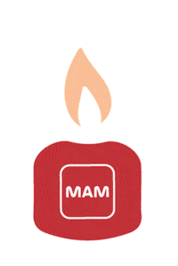 Christmas Candle Sticker by MAM Babyartikel