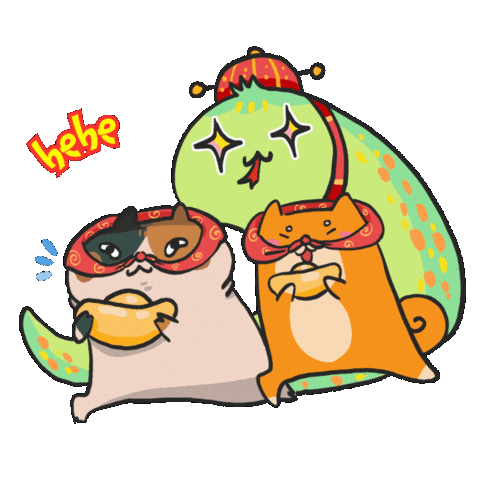 Cat Snake Sticker