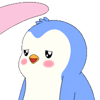 Embarrassed In Love Sticker by Pudgy Penguins