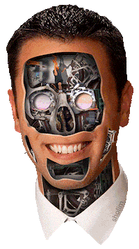 Man Robot Sticker by Sholim